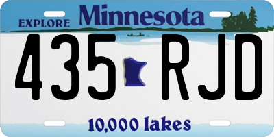 MN license plate 435RJD
