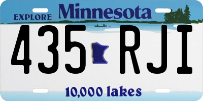 MN license plate 435RJI