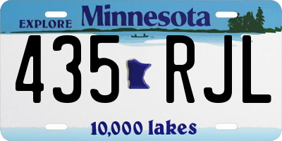 MN license plate 435RJL