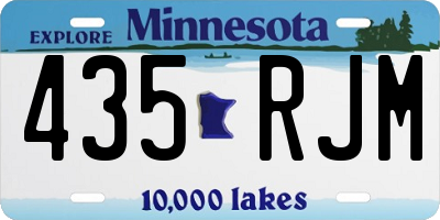 MN license plate 435RJM