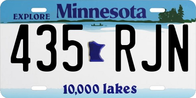 MN license plate 435RJN