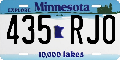 MN license plate 435RJO