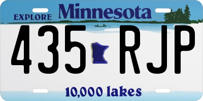 MN license plate 435RJP