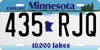 MN license plate 435RJQ