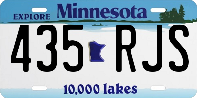 MN license plate 435RJS