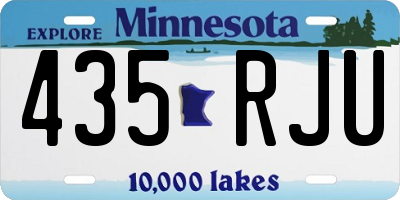 MN license plate 435RJU