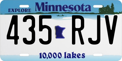MN license plate 435RJV