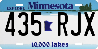 MN license plate 435RJX