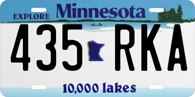 MN license plate 435RKA