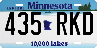 MN license plate 435RKD
