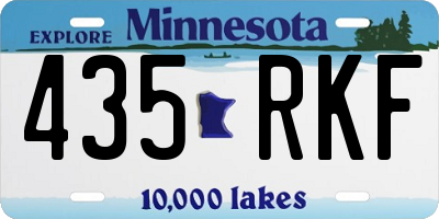 MN license plate 435RKF