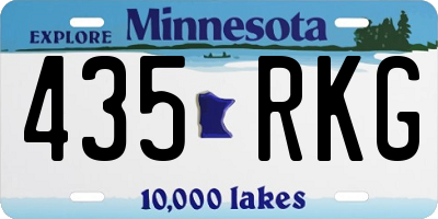 MN license plate 435RKG