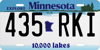 MN license plate 435RKI