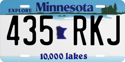 MN license plate 435RKJ
