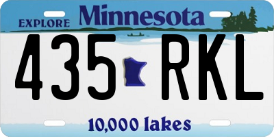 MN license plate 435RKL