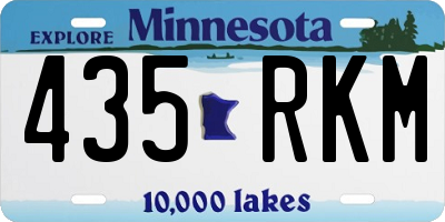 MN license plate 435RKM