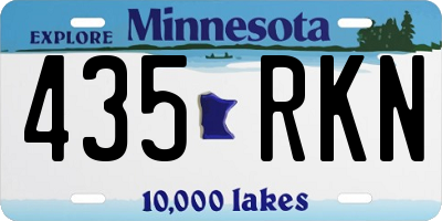 MN license plate 435RKN