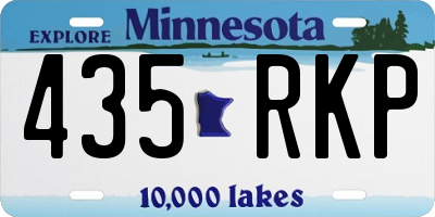 MN license plate 435RKP