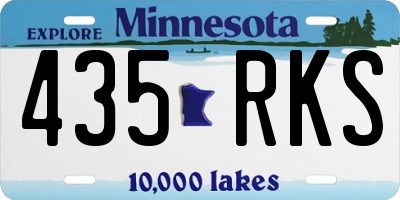 MN license plate 435RKS