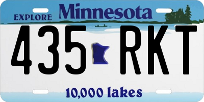 MN license plate 435RKT