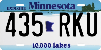 MN license plate 435RKU