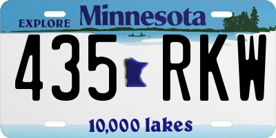 MN license plate 435RKW