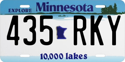 MN license plate 435RKY