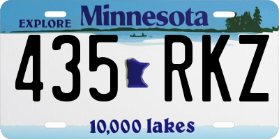 MN license plate 435RKZ