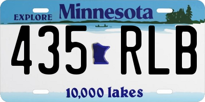 MN license plate 435RLB