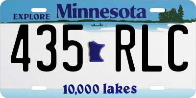 MN license plate 435RLC