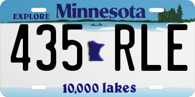 MN license plate 435RLE
