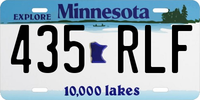 MN license plate 435RLF