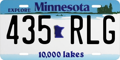 MN license plate 435RLG