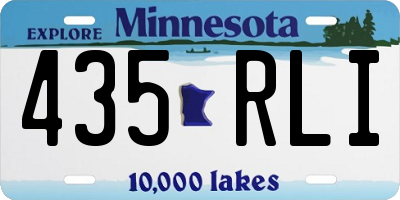 MN license plate 435RLI