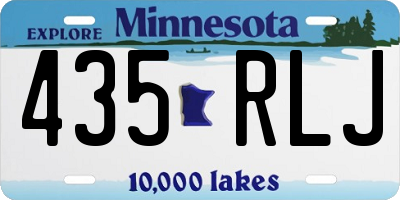 MN license plate 435RLJ