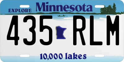 MN license plate 435RLM