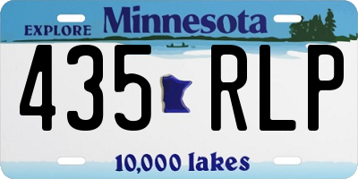 MN license plate 435RLP