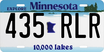 MN license plate 435RLR