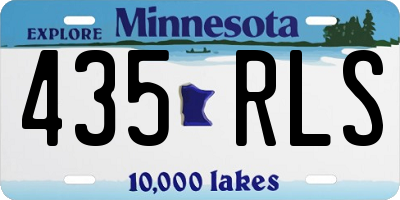 MN license plate 435RLS