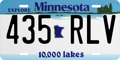 MN license plate 435RLV