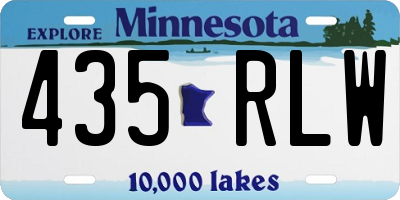 MN license plate 435RLW
