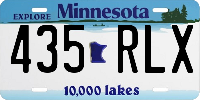 MN license plate 435RLX