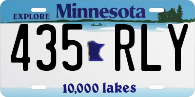 MN license plate 435RLY