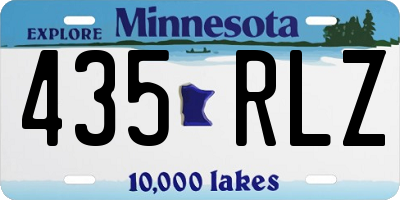 MN license plate 435RLZ