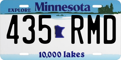MN license plate 435RMD