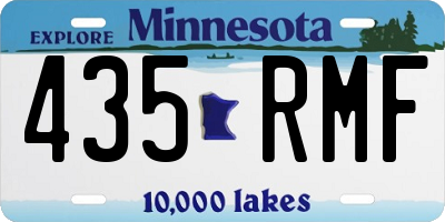 MN license plate 435RMF