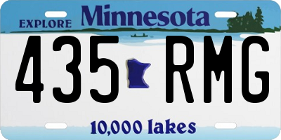 MN license plate 435RMG