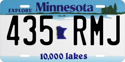 MN license plate 435RMJ