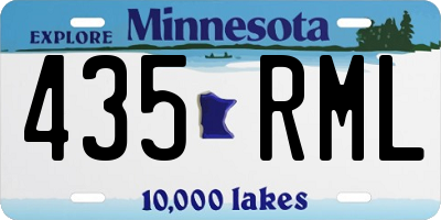 MN license plate 435RML
