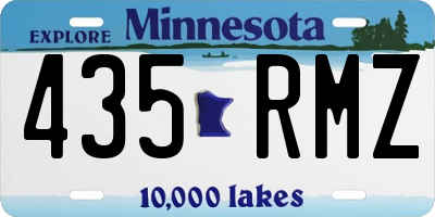MN license plate 435RMZ
